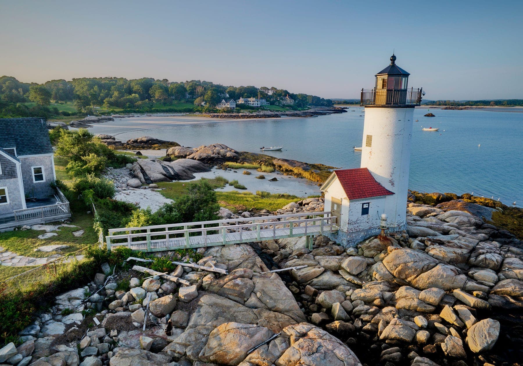 Annisquam Light at golden hour, Gloucester